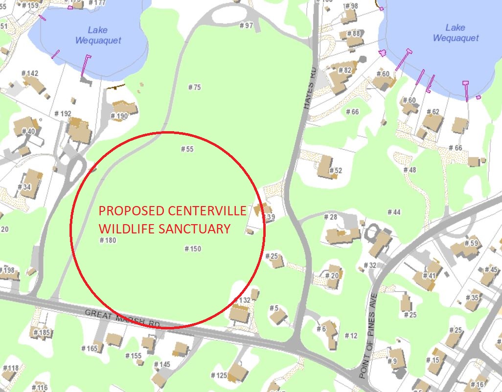 Centerville Wildlife Sanctuary Map